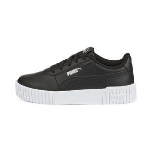 PUMA Unisex-Child, Carina 2.0, PUMA Black-PUMA Black-PUMA Silver, Big Kid, 5.5